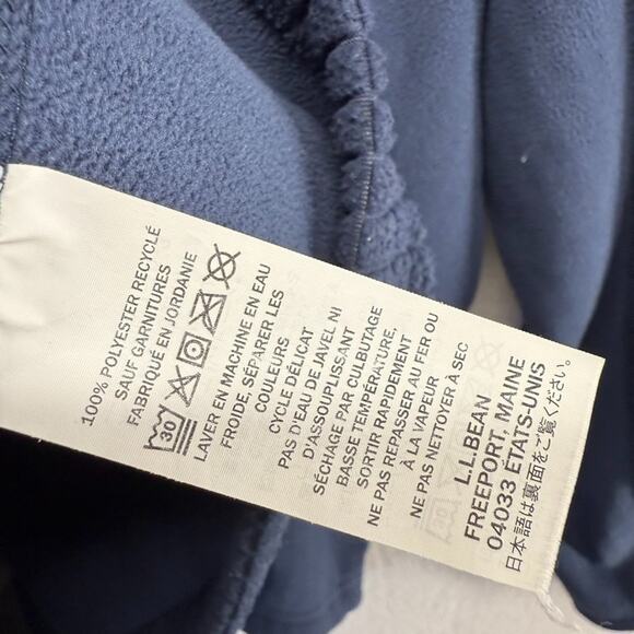 LL Bean Jacket Women's 2X Plus Blue Zip Mountain Classic Windproof Fleece Preppy - Picture 9 of 10